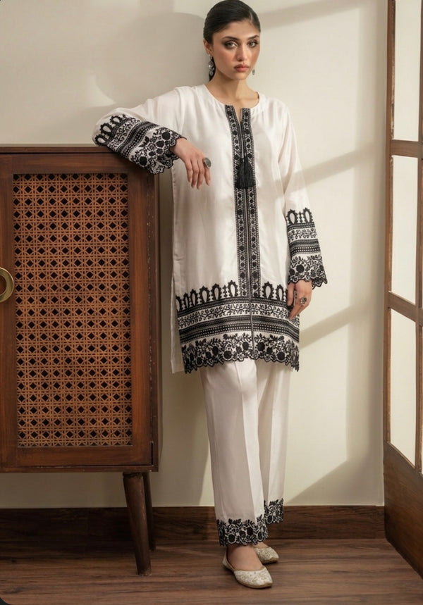 Dove 2 Piece Embroidered dress